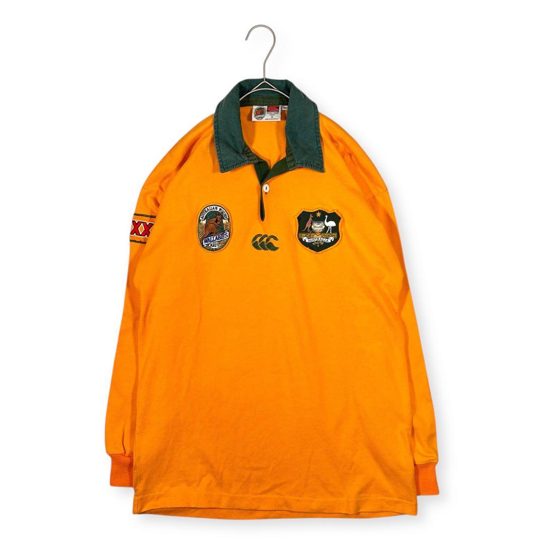 カンタベリー 90s ワラビーズ ラガーシャツ オーストラリア製 長袖 M