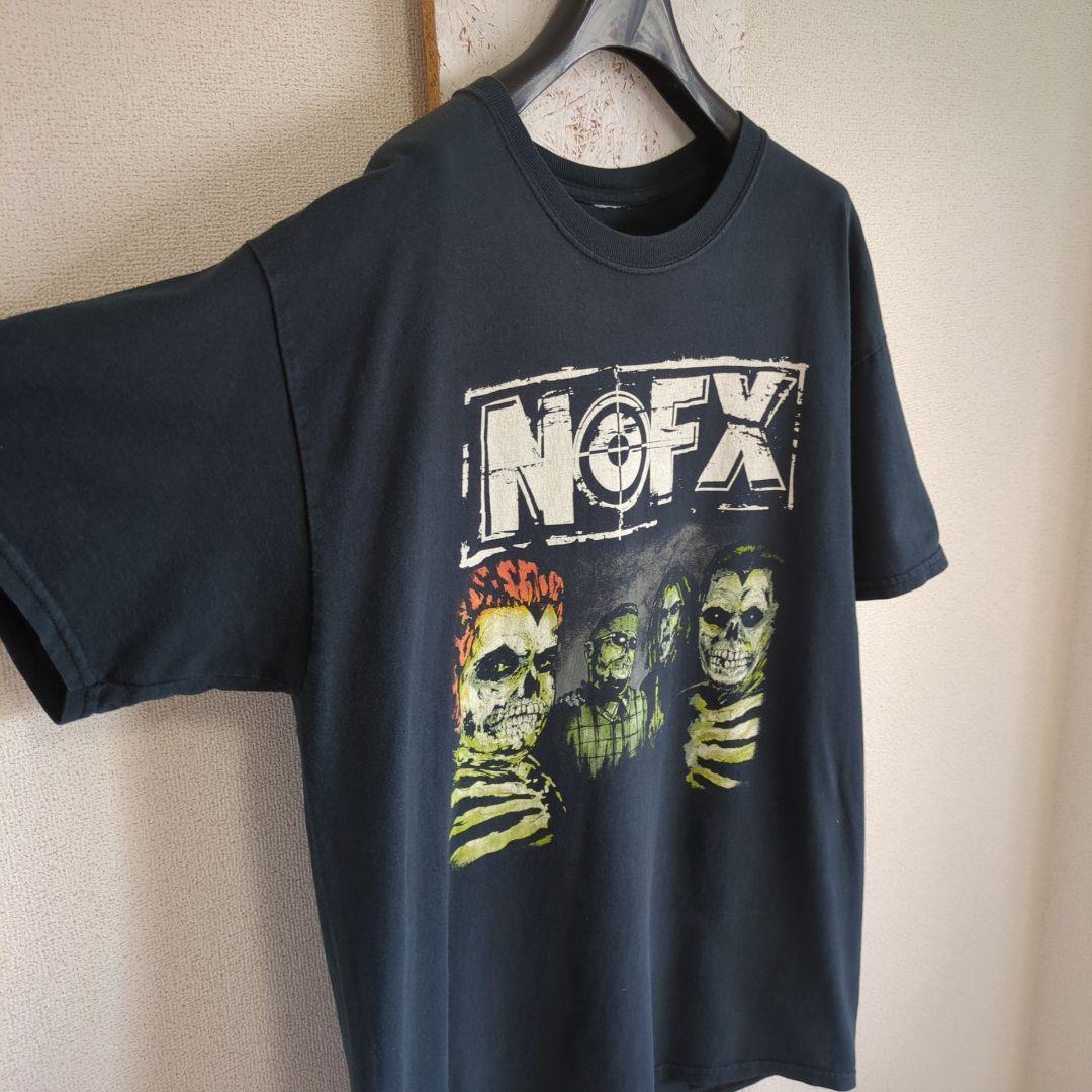 NOFX バンT スカル ゾンビ グラフィック Tシャツ ブラック メロコア