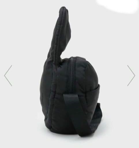 新品　miffy　OPAQUE.CLIP　フェイス型ショルダーバッグ　黒ミッフィ