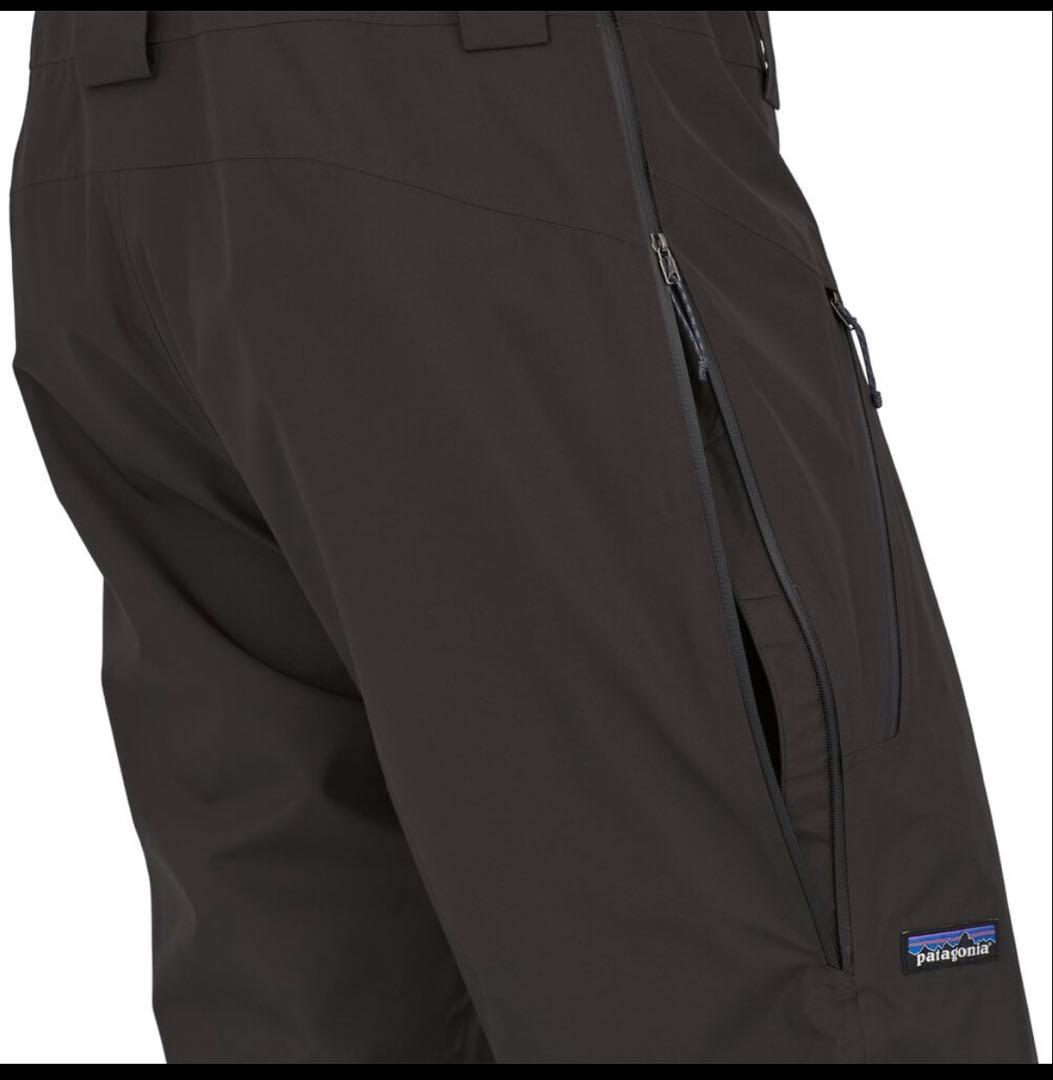 パタゴニア　パウダータウンビブ　黒　XL