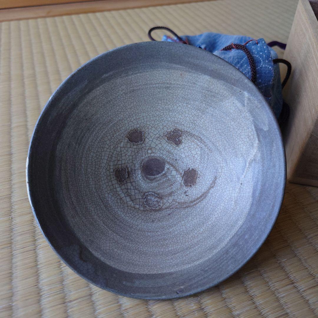 朝鮮刷毛目茶碗 木箱付き
