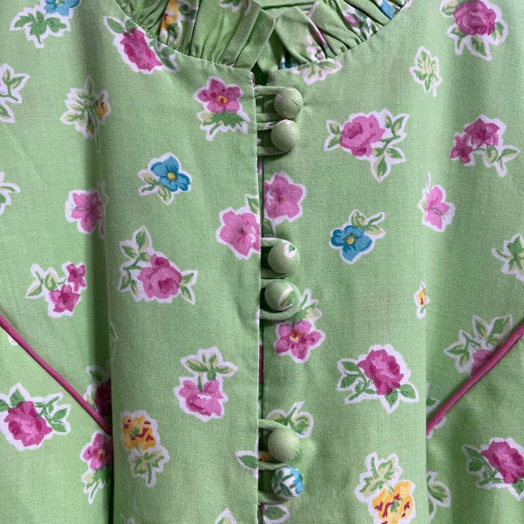 美品　princess kaiulani フラダンス衣装　ドレス　七分袖　USA