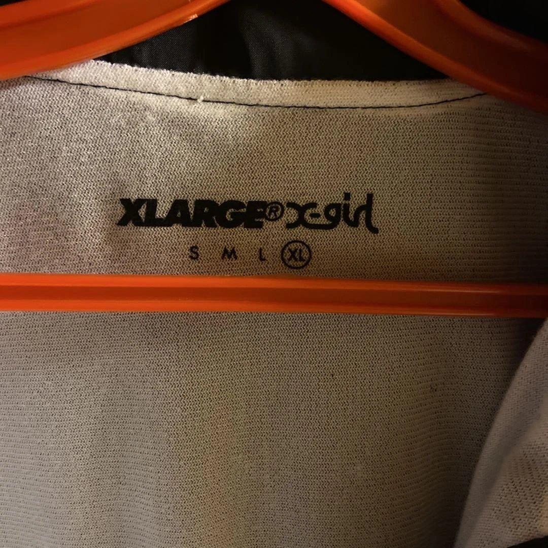 X-LARGE X-girlコラボ コーチジャケット ネイビー　XL