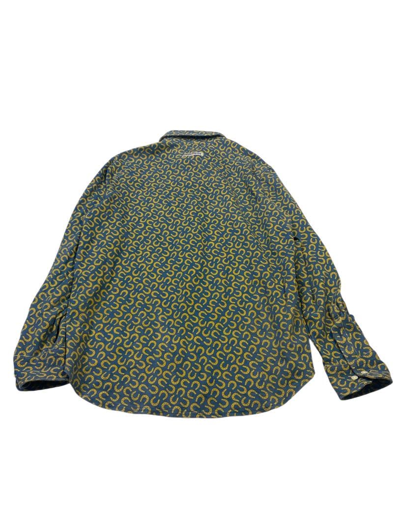 e1265☆PEARLY GATES 長袖ホースシュー柄シャツ サイズ6
