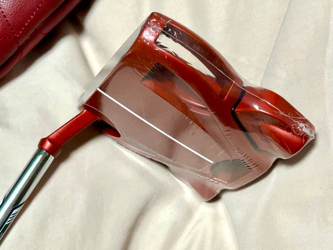 新品 スパイダーRed パター スモールスラント 34インチ カバー付き