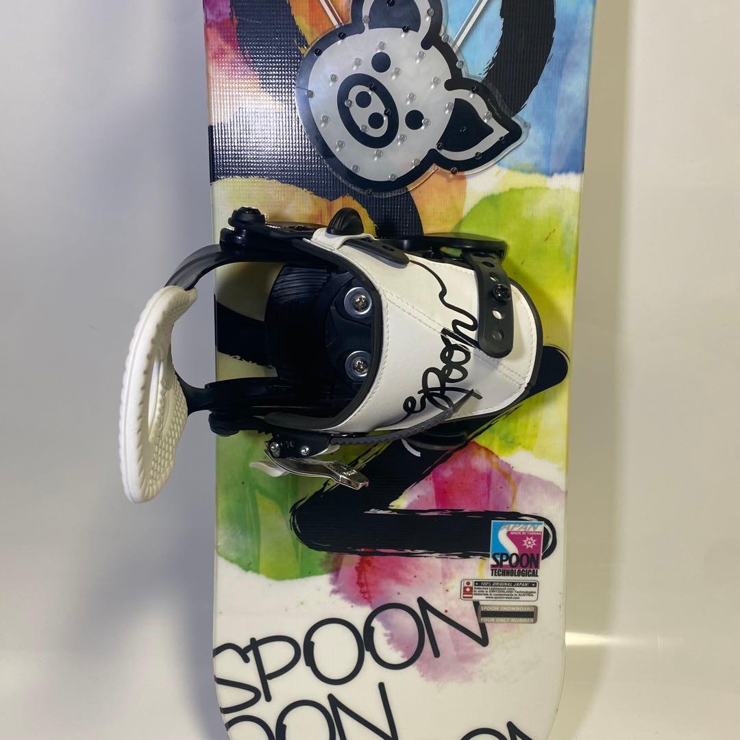 美品✨送料無料✨SPOON スノーボード 110cm ビンディング　2点セット
