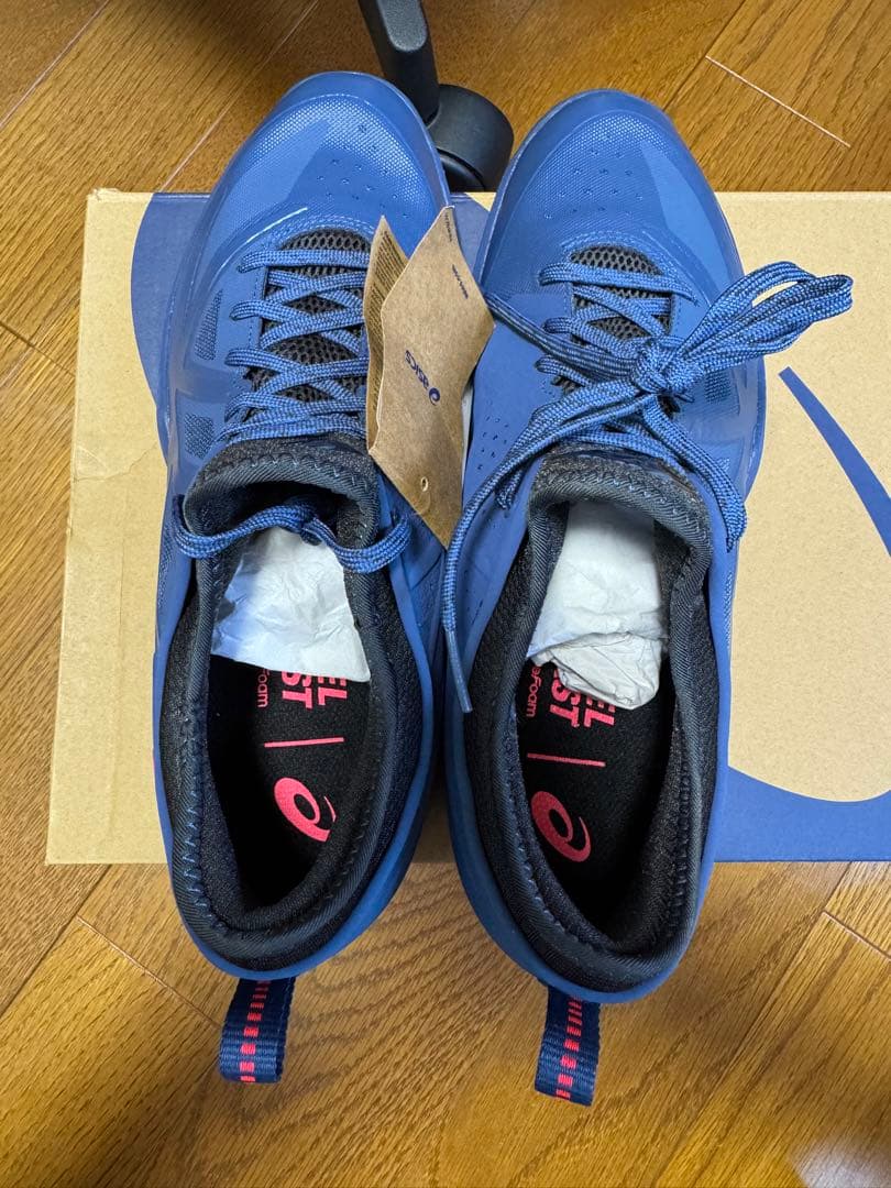 【asics】バスケットボールシューズ グライドノヴァ　ネイビー