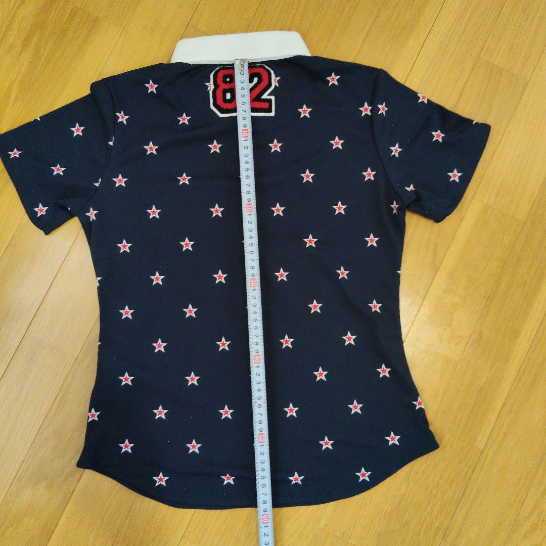 新品　キャロウェイ　ネイビー 星柄 レディースシャツ