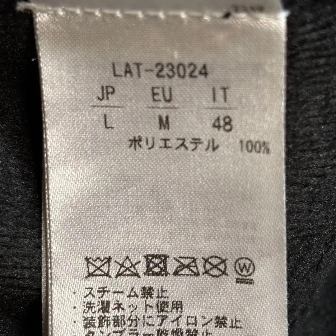 リュクスエイケイエムプラス　ハイネック　シャツ　ランダムラインストーン　ブラック