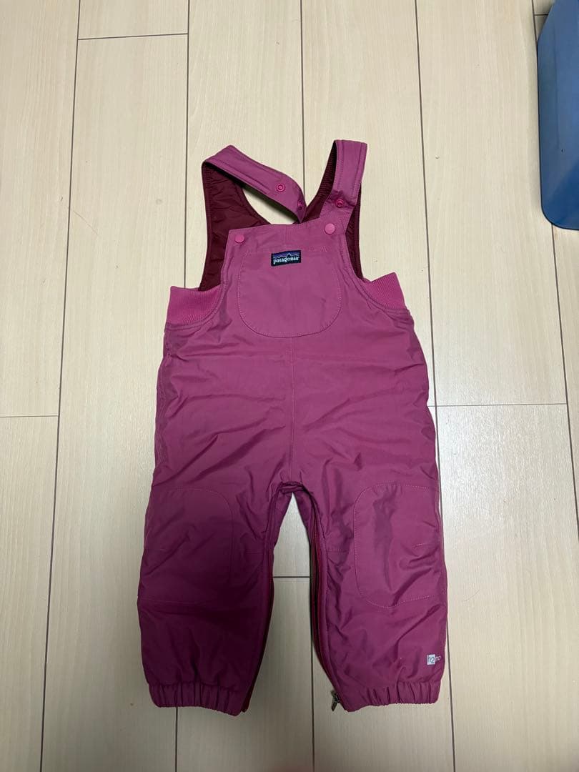 patagonia 子供用オーバーオール 6M ピンク