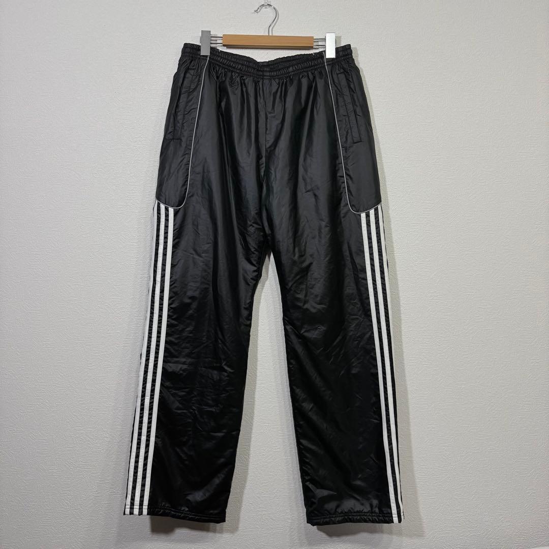 adidas アディダス ナイロンセットアップ 上下セット ブラック O