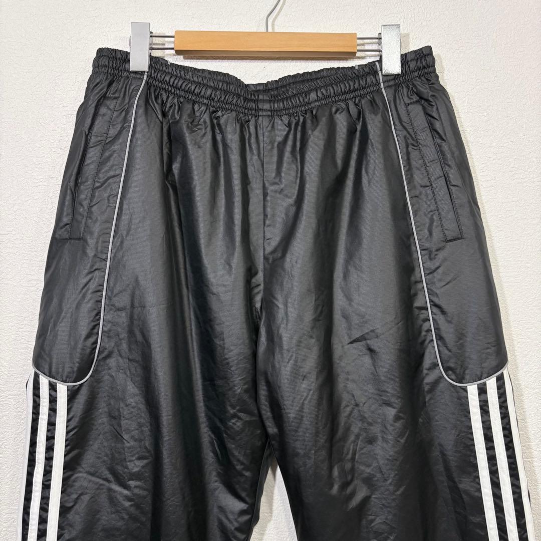 adidas アディダス ナイロンセットアップ 上下セット ブラック O