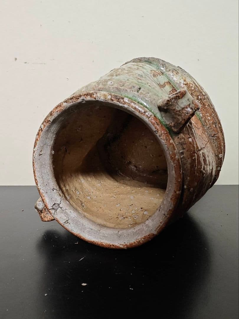 古伊賀水指　江戸時代　茶道具　古窯　古美術