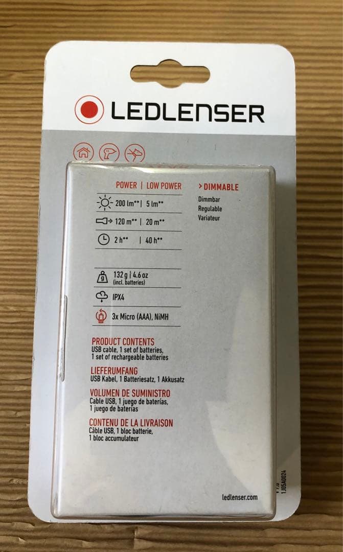 LEDLENSER ヘッドライト　7396-R LED