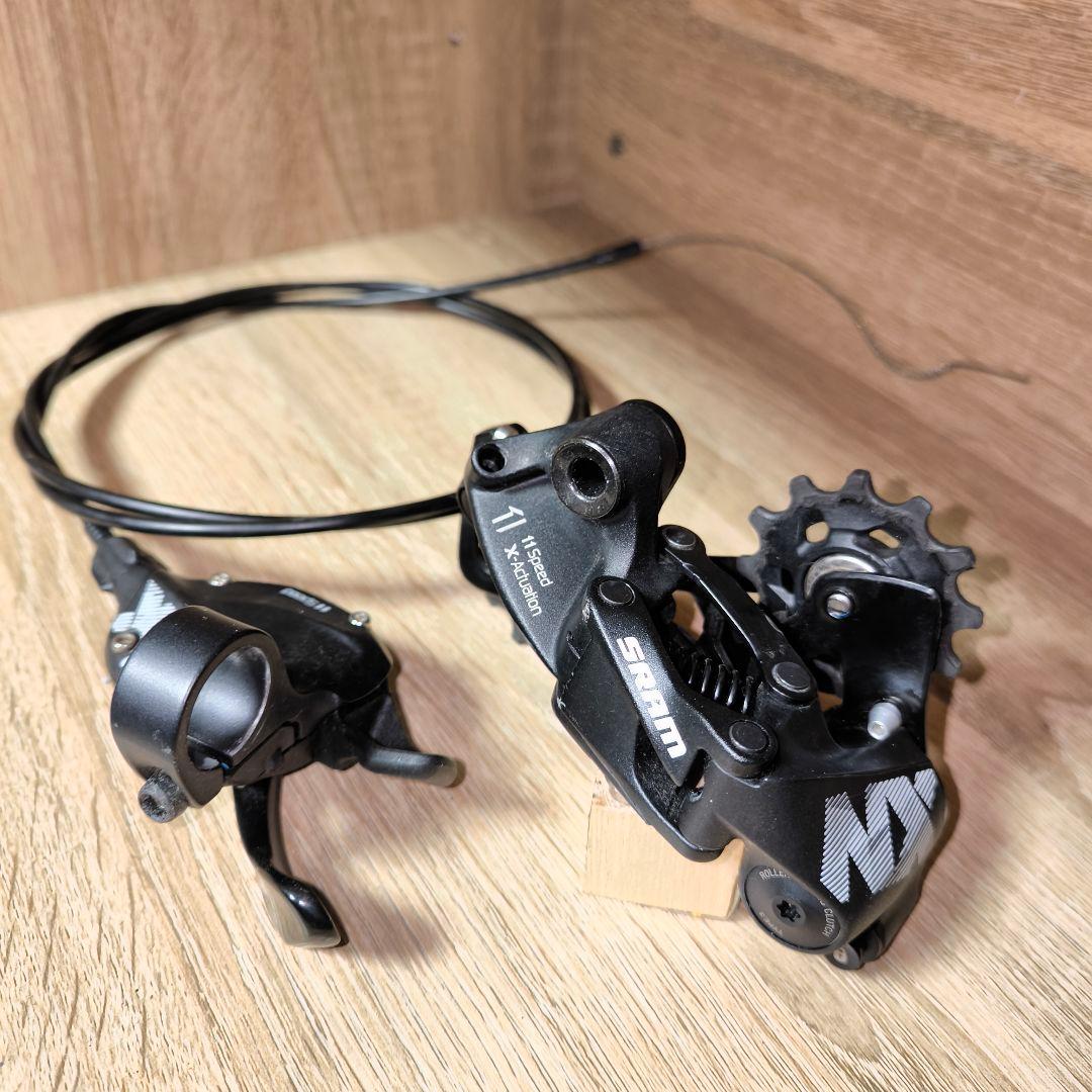 【低走行】SRAM NX 11s リアディレイラー ロングケーブル付