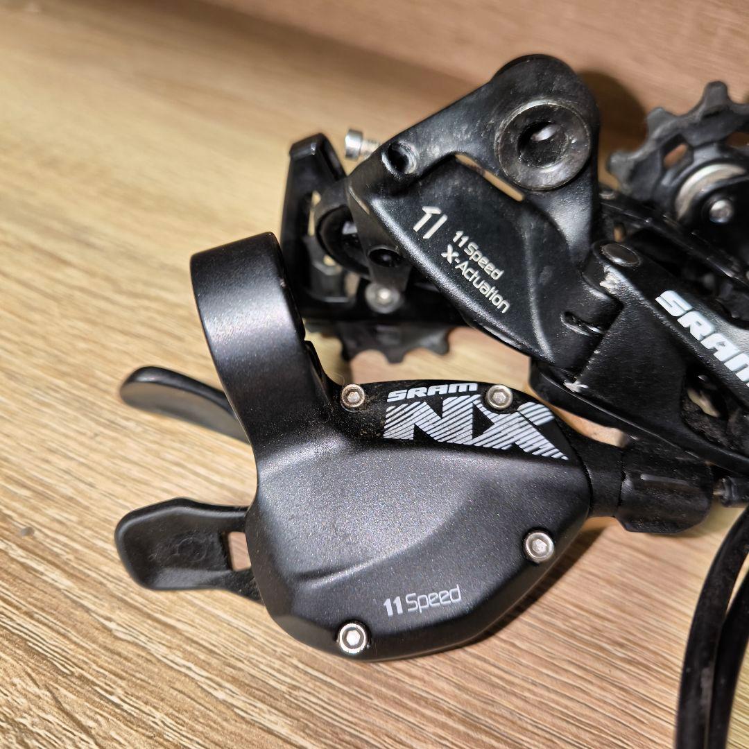 【低走行】SRAM NX 11s リアディレイラー ロングケーブル付