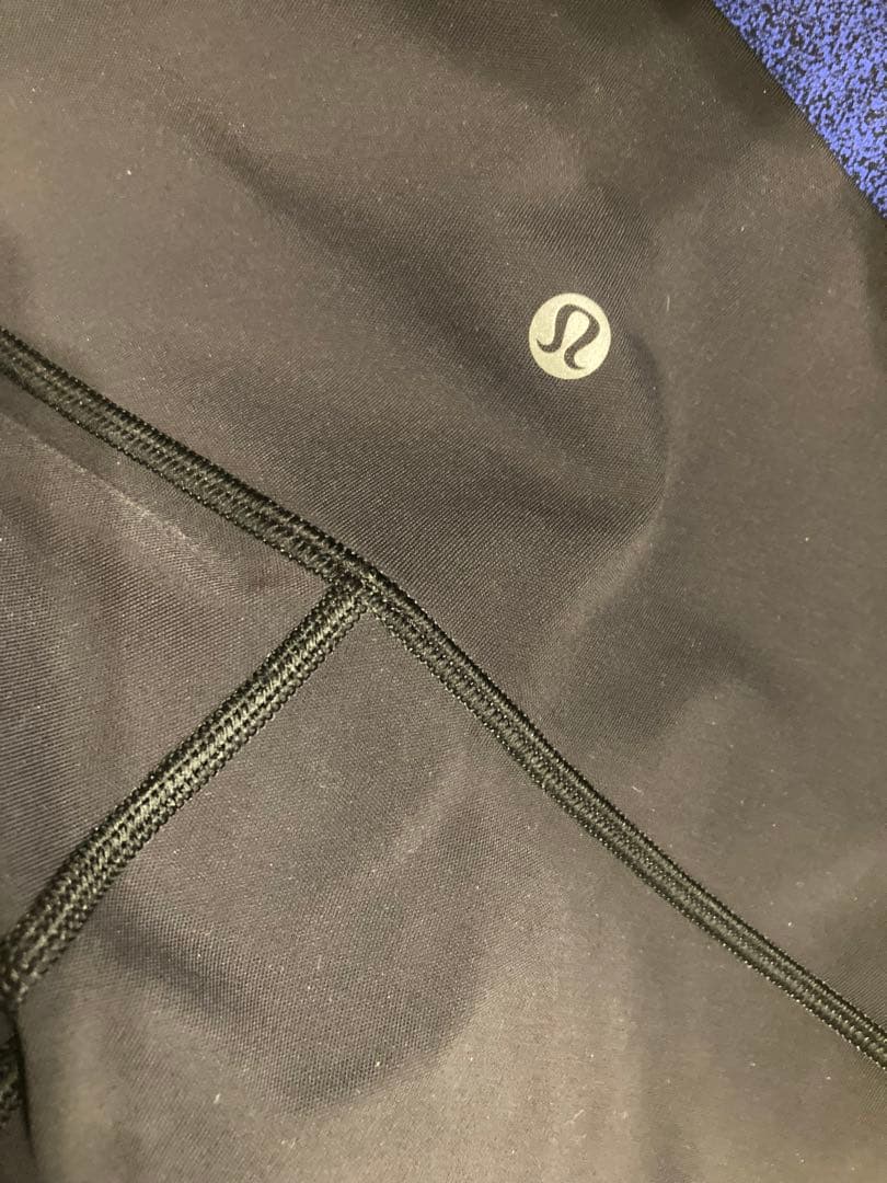 【限定品レア】 ルルレモン　レギンス　黒×青