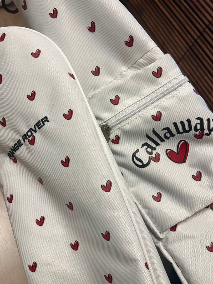 非売品　Callaway キャディバッグ ハート柄 ホワイト