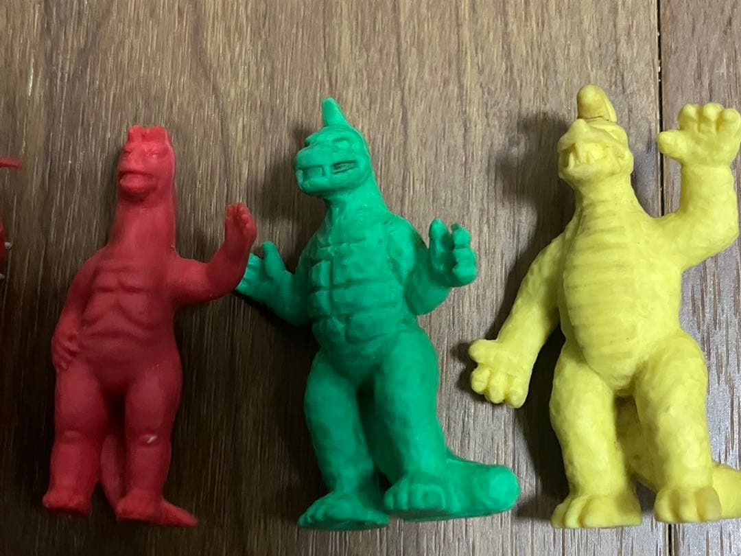 ウルトラマン怪獣消しゴム 5体セット 体長60mm 昭和当時品
