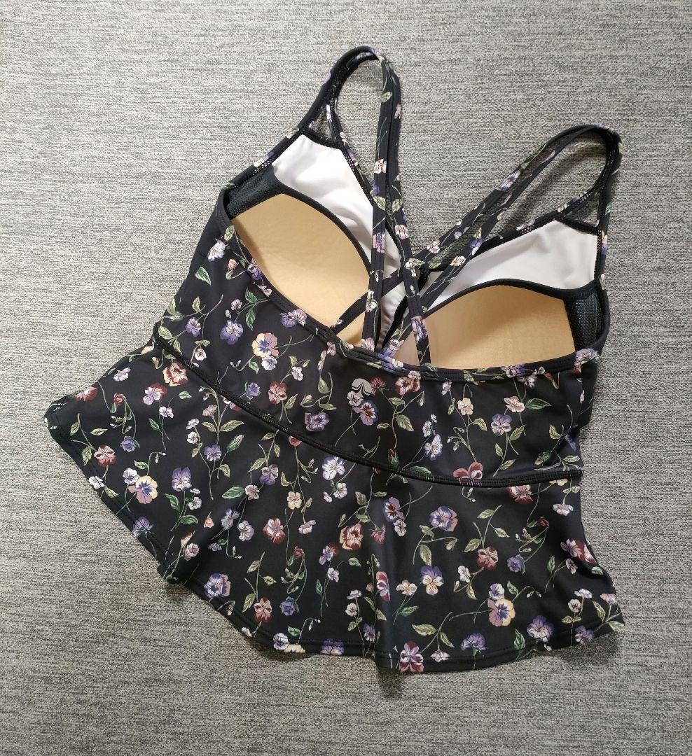 ⑥【美品】SUKALAスプリングフラワーフレアブラトップ M パンジー