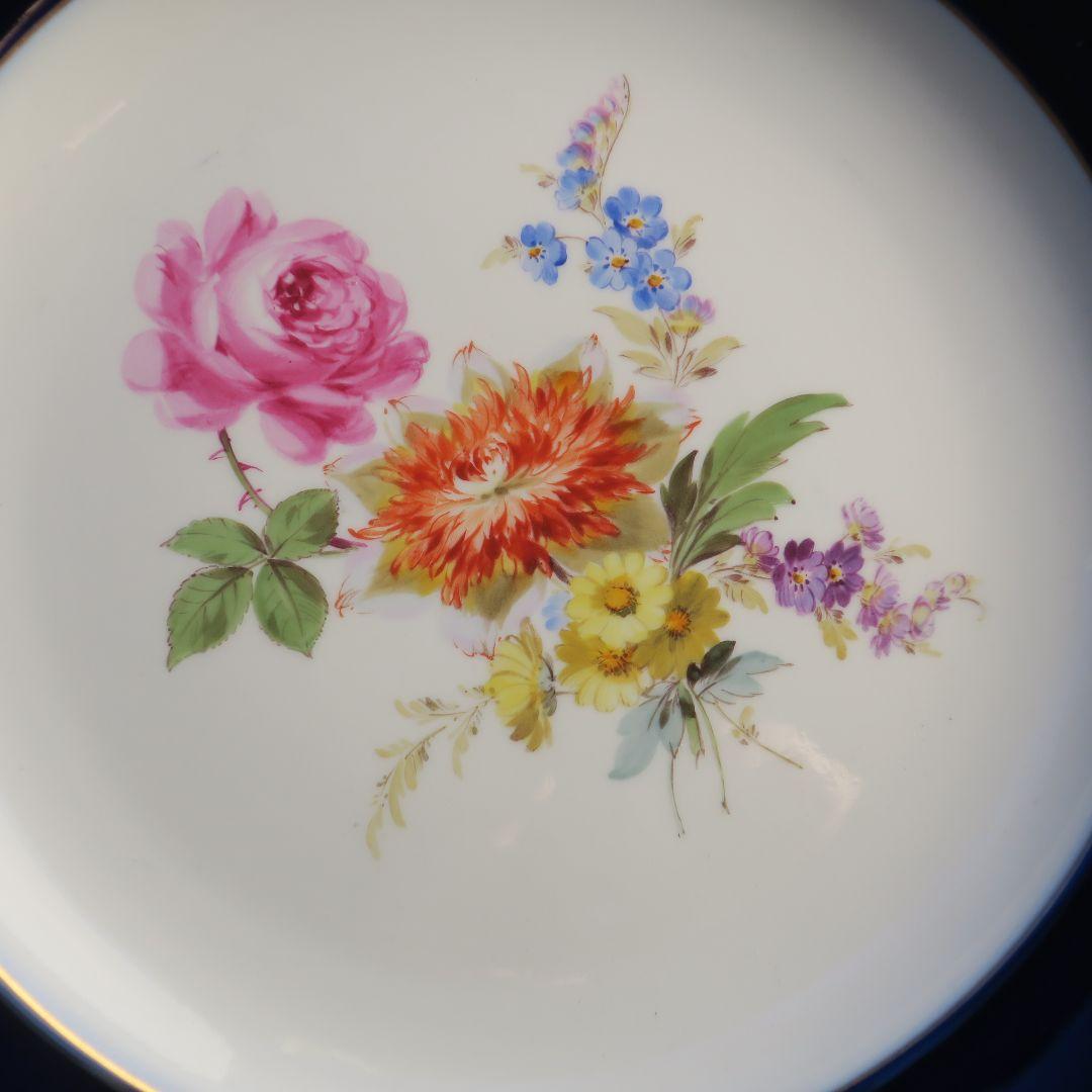 【コレクター必見】マイセンのコバルトブルー皿（24.5cm）