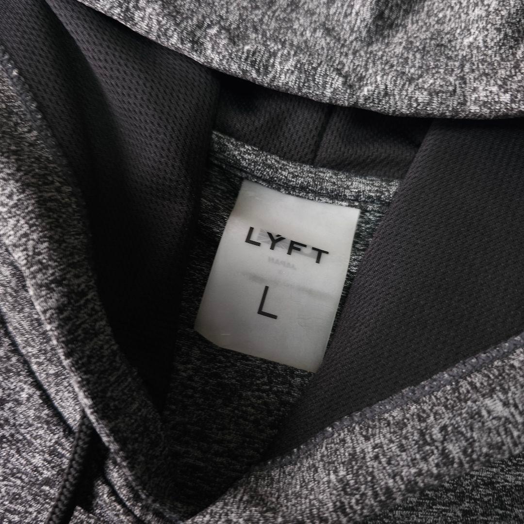 極美品 LYFT リフト ノースリーブ フーディー パーカー フード L グレー