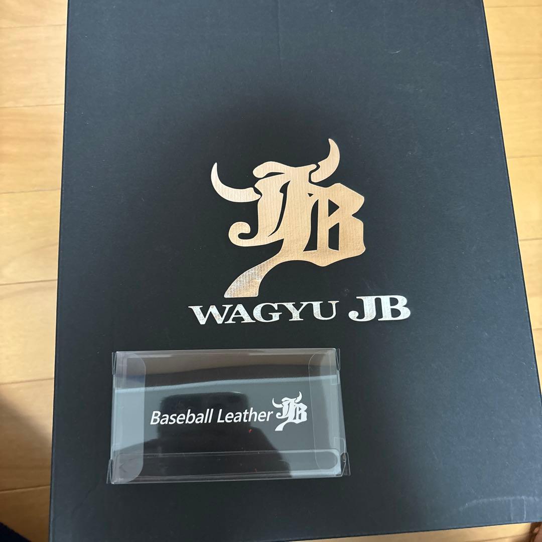 WAGYU JB 野球グローブ 赤 レザー 本体 + 箱