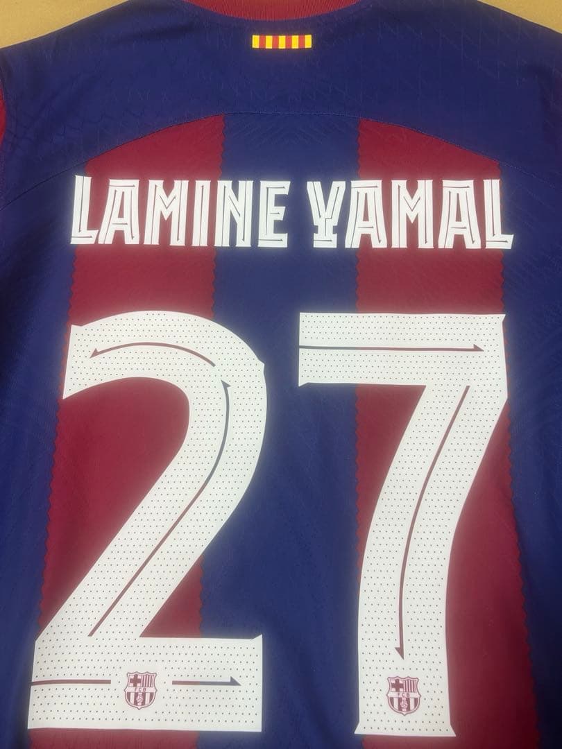 【超希少品】23-24バルセロナ ラミン・ヤマル オーセンティック ユニフォーム