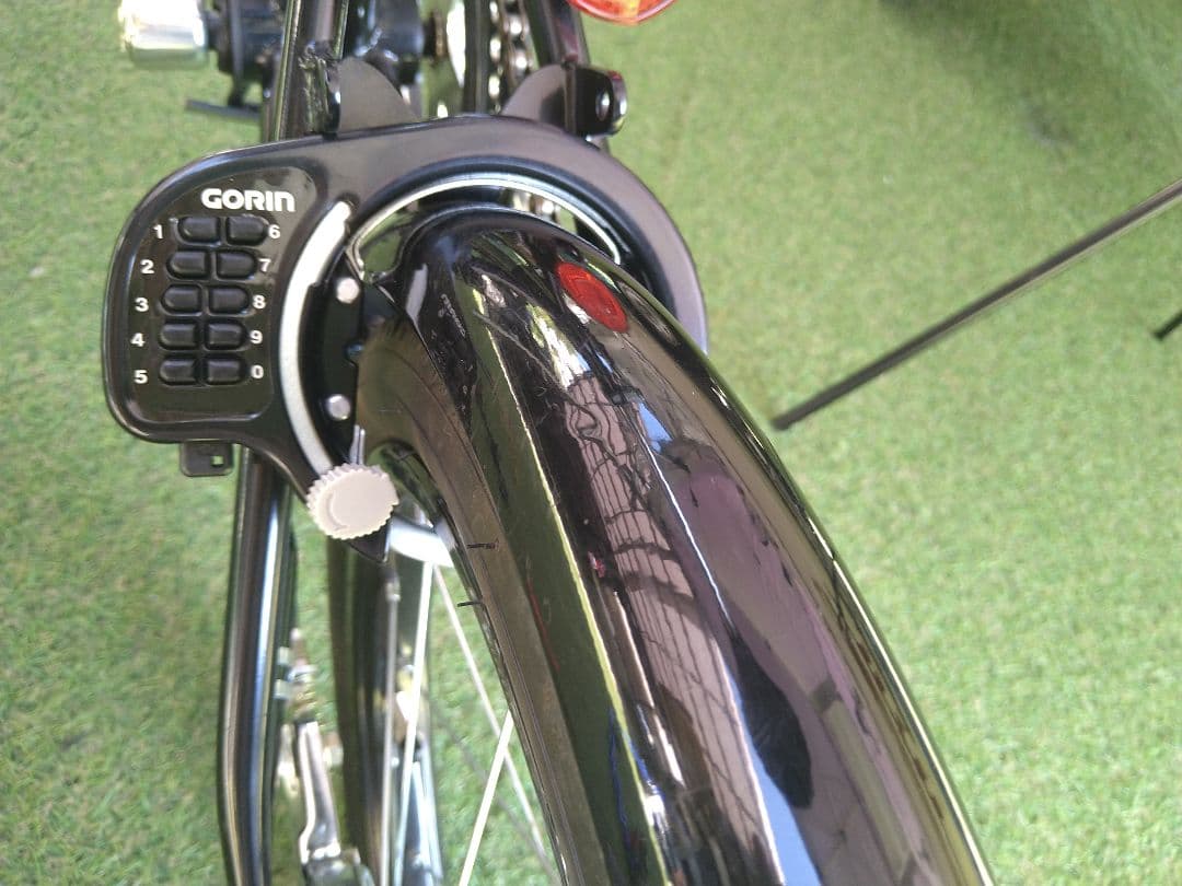 ソフトバンク　お父さん自転車　鍵付き　折りたたみペダルに交換　折りたたみ自転車