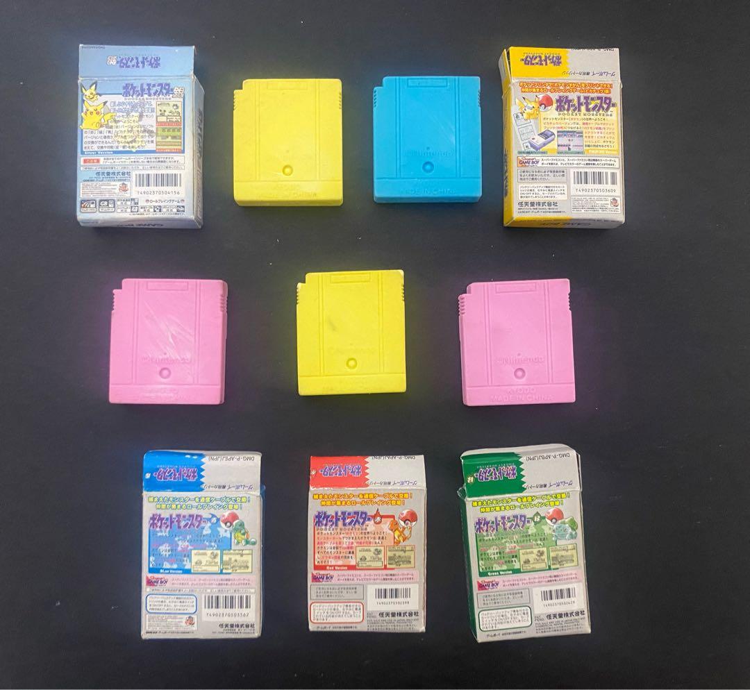 ポケモン　ミニチュア消しゴム　 御三家　赤・緑・青 3本セット