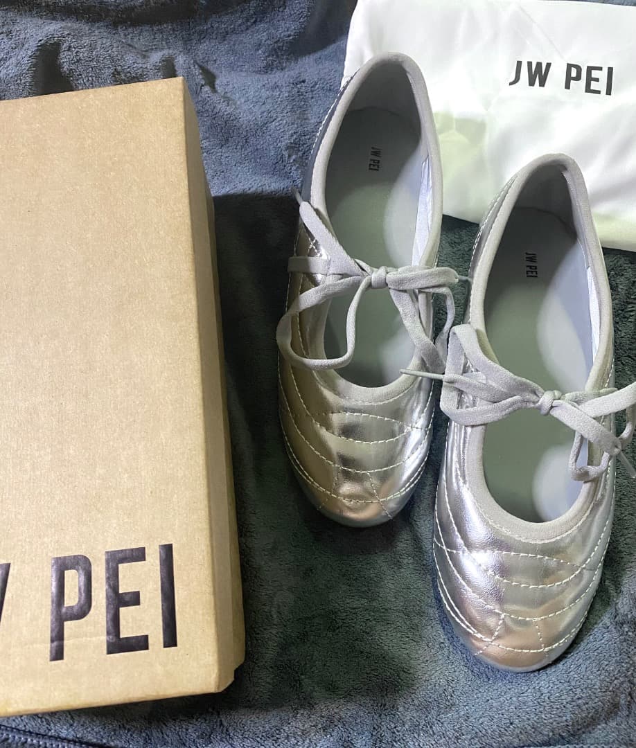 新品未使用 jw pei バレエフラットパンプス りぼん