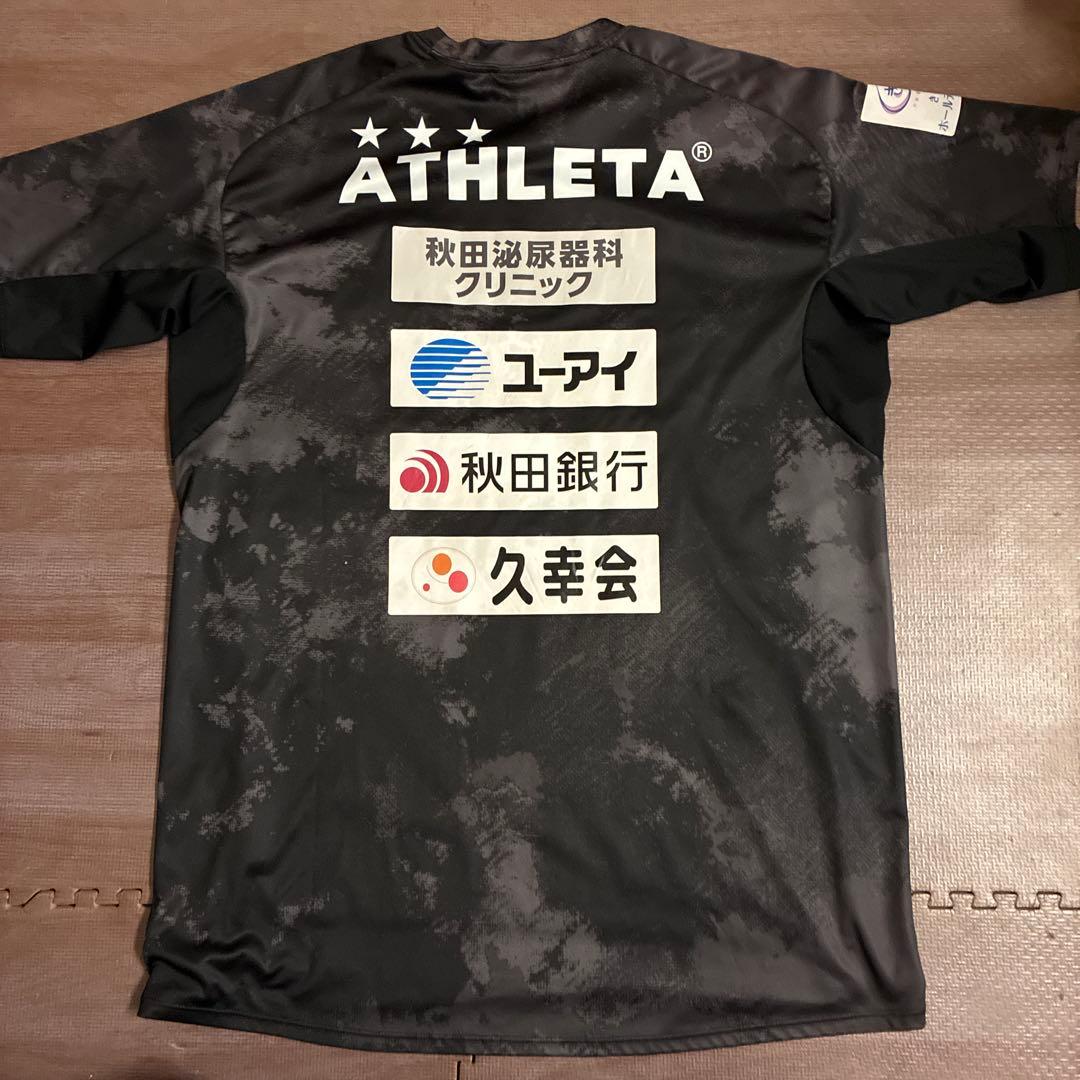 【希少】アスレタ　ブラウブリッツ秋田　トレーニングシャツ　L スポンサー