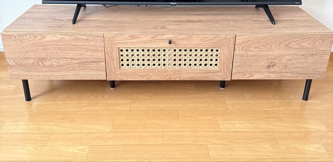 LOWYA ラタン調デザイン　テレビボード　140cm