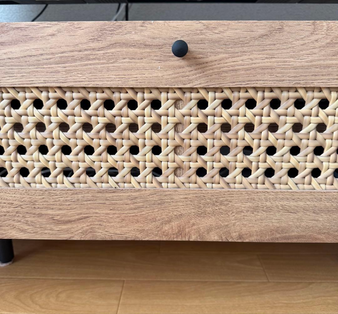 LOWYA ラタン調デザイン　テレビボード　140cm