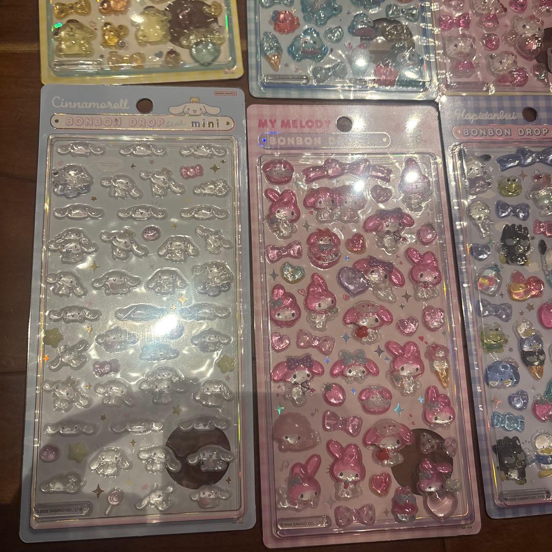 【国内正規品】 サンリオ　ボンボンドロップシール６種セット⭐︎ポムポムプリン等
