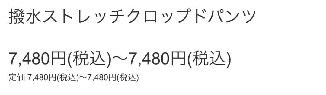 XESTA 撥水ストレッチ クロップドパンツ +ジギンググローブ