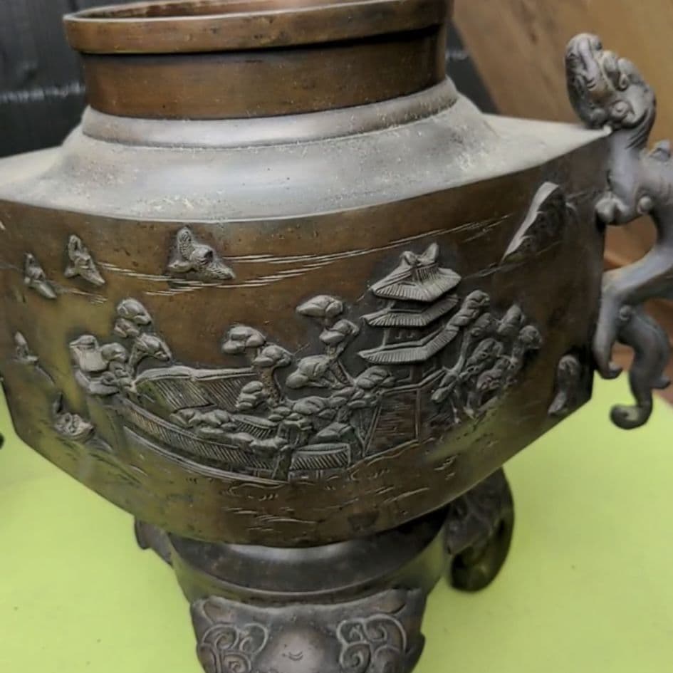 昔の薄端　花器
