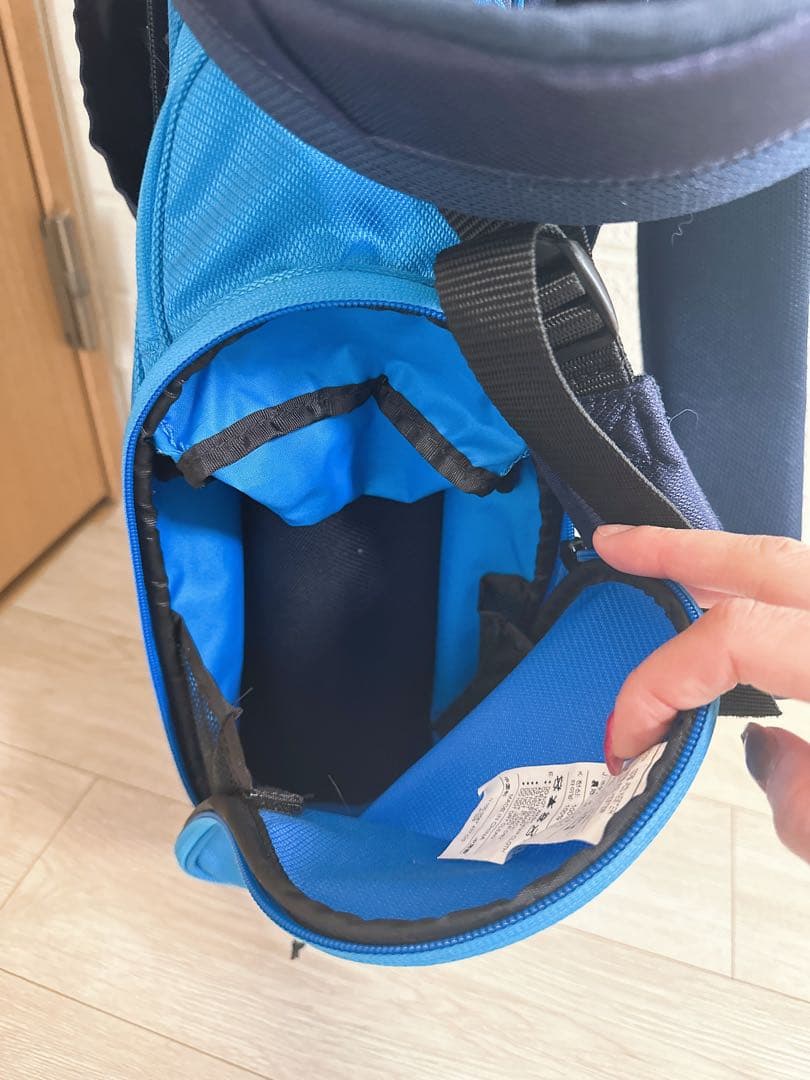 美品　Nike ゴルフキャディバッグ ネイビー/ブルー