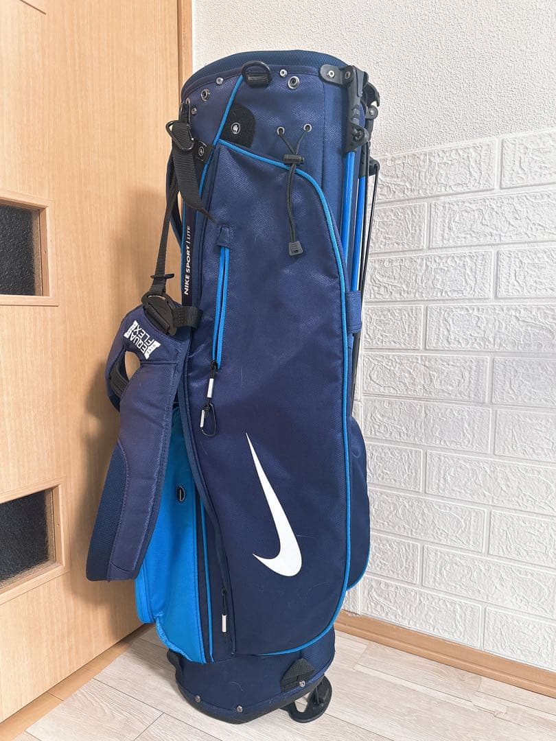 美品　Nike ゴルフキャディバッグ ネイビー/ブルー