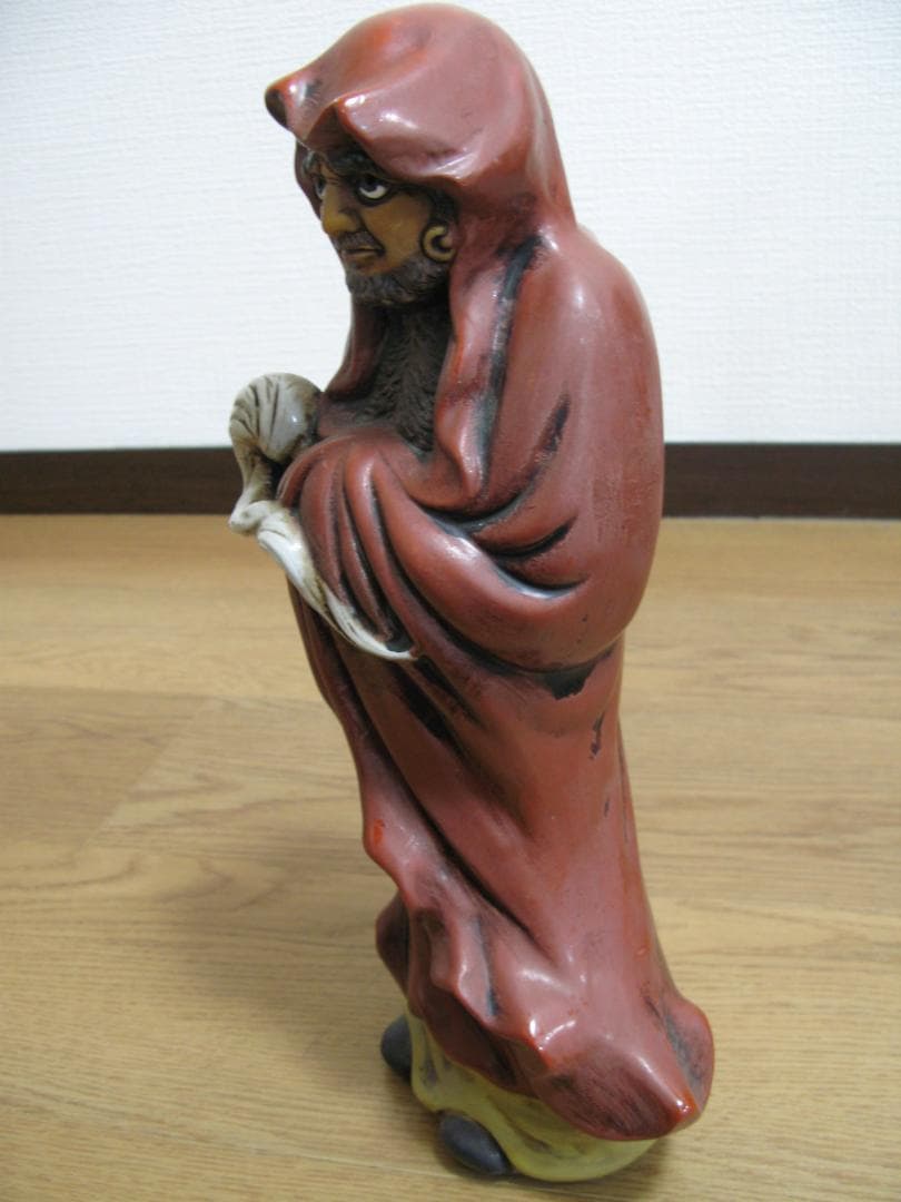 九谷焼/八幡窯/在印/達磨大師/立像/尊像/高さ約33cm 陶磁器/陶芸/ダルマ