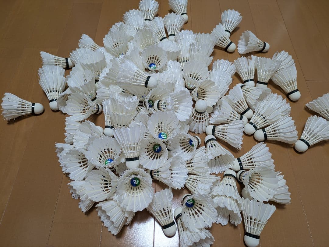 中古 バドミントンシャトル YONEX エアロセンサ600他 計120個