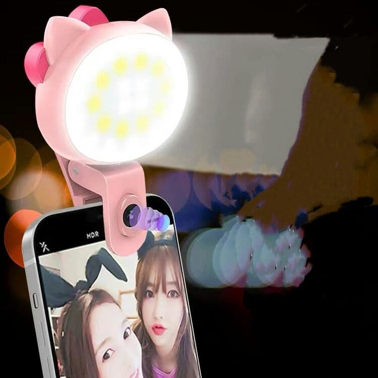 携帯の自撮り用ライト