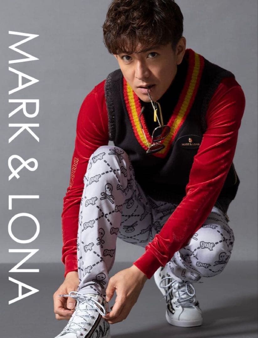 MARK&LONA マークアンドロナ 木村拓哉氏着用 ニットベスト ゴルフウェア