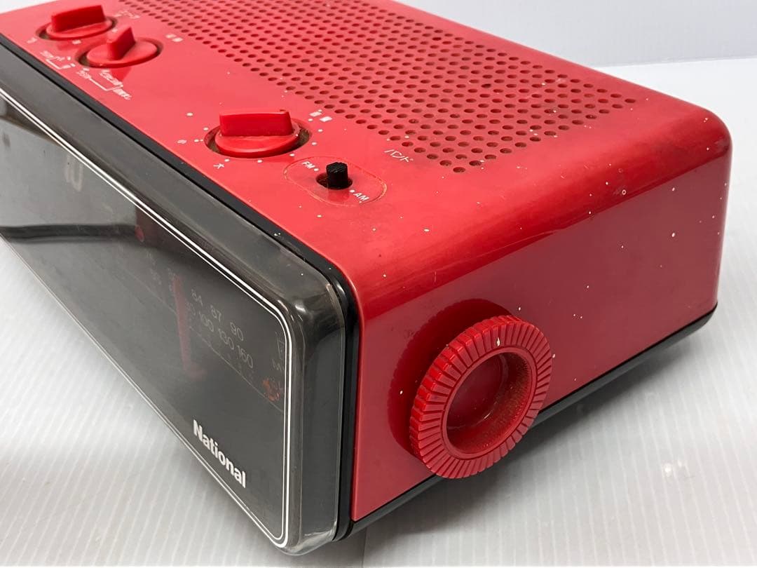 【National/ナショナル】パタパタ時計 ラジオ 昭和レトロ RC-6035