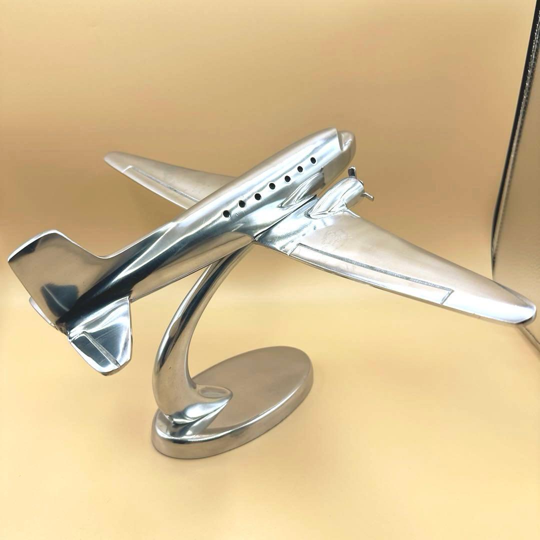 DULTON ダルトン DC-3 plane L 飛行機 アルミ オブジェ 置物