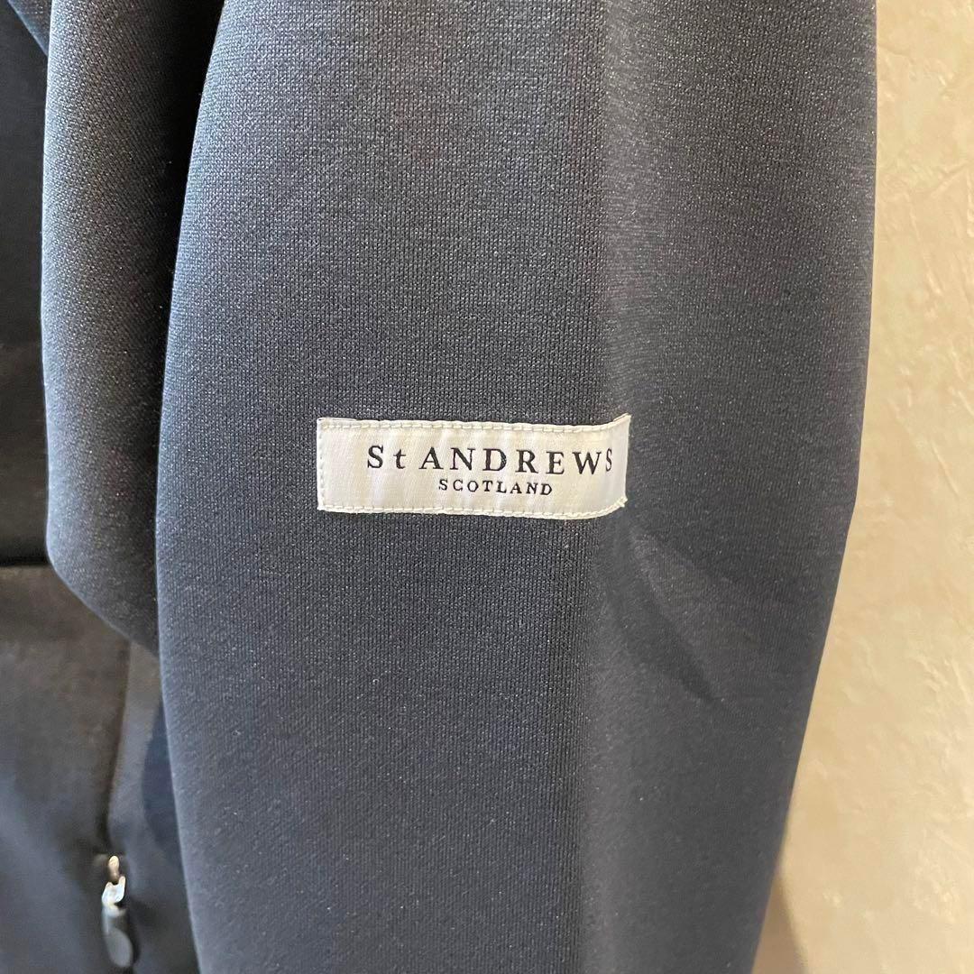 【新品】St ANDREWS ダンボールニットスタンドジップブルゾン チャコール