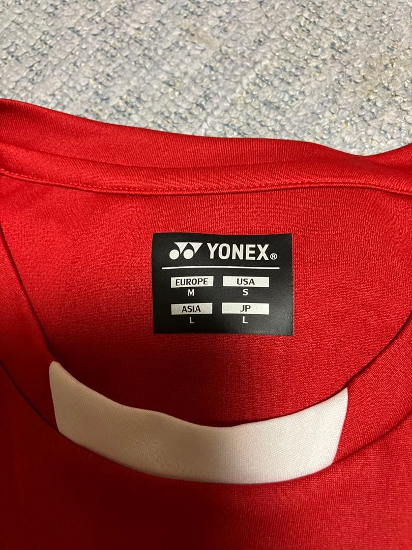 YONEX Tシャツ 2枚セット10603 赤 青 Lサイズ