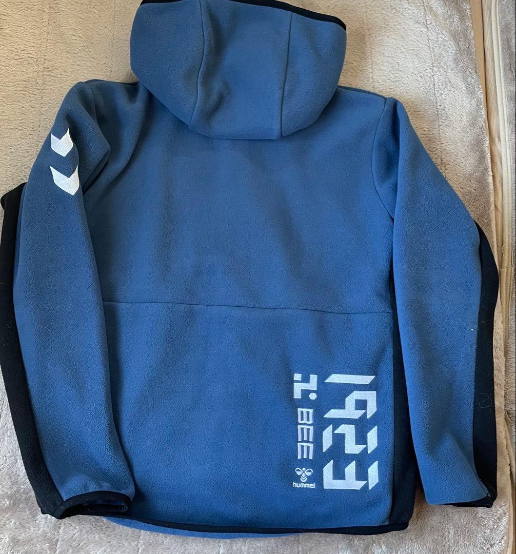 hummel フード付きジャケット 青
