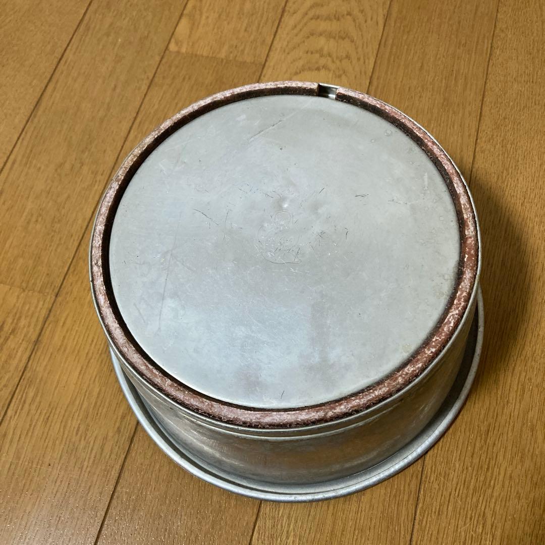 味の素　レトロ　アルミ製？桶　ヴィンテージ桶