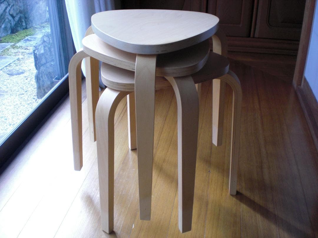 □□ ikea kyrre シルレ スツール 椅子美品 3脚セット □□